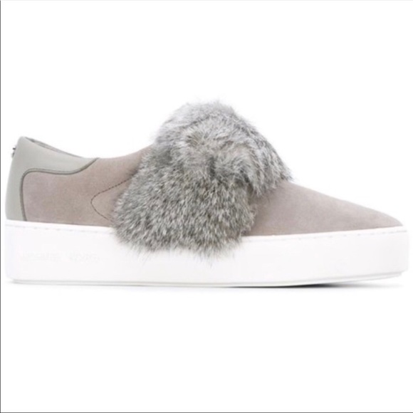 michael kors fur sneakers